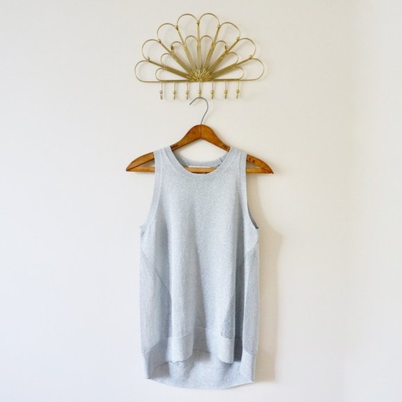 Michael Kors Silver Knit Tank Top - Picture 5 of 5